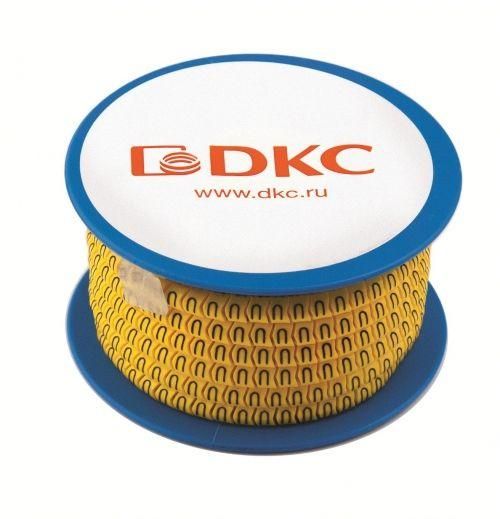 Колечко маркировочное "N" 4-10мм черн./желт. (уп.250шт) DKC AZS4NNBY