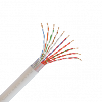 Кабель UTP 10PR 24AWG CAT5 305м. белый внутренний