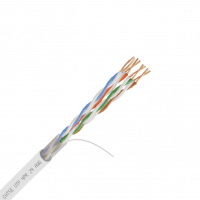 Кабель UTP 4PR 24AWG CAT5е 305м. белый внутренний