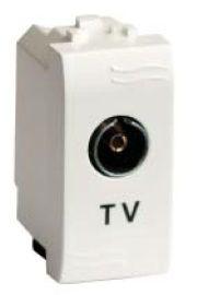 Розетка телевизионная TV 1-м СП 1мод. Brava бел. DKC 76721B