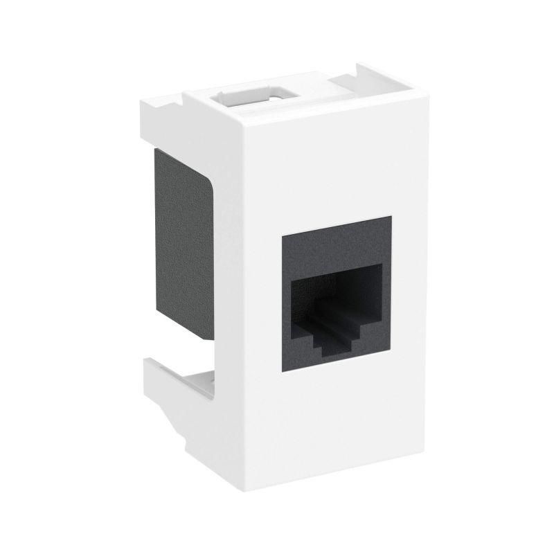 Розетка компьютерная 1-м 1мод. Viva RJ45 кат.5E бел. DKC 45037