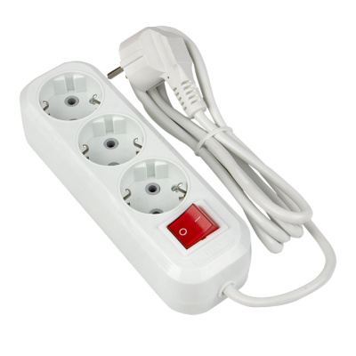 Удлинитель "Эксперт" 3 гнезда 2 метра 16А/3,5кВт с выключателем и заземлением ПВС 3х1 EKF PROxima