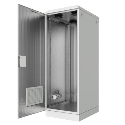 Шкаф климатический напольный ip54 19" 33U 750x1000x1697 (ШxГxВ) серый (RAL 7035), SRT03-75100.33-GY
