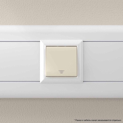 Выключатель модульный 1-кл. 2мод. Avanti "Ванильная дымка" 16А IP20 беж. DKC 4405102