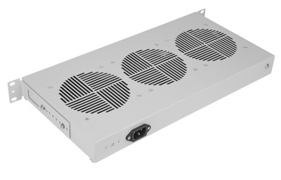 Вентиляторный модуль , 3 вентилятора с термодатчиком без шнура питания 35С ВМ-3-19"ССД