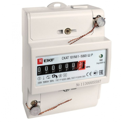 Счетчик электрической энергии СКАТ 101М/1 - 5(60) Ш Р EKF PROxima
