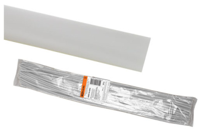 Термоусаживаемая трубка ТУТнг 40/20 белая по 1м (25 м/упак) TDM