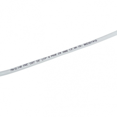 Кабель NetLink NL-CCA UTP 4PR 24 AWG CAT5е 305м белый внутренний (омеднённый)