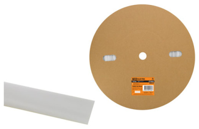 Термоусаживаемая трубка ТУТнг 16/8 белая (100 м/ролл) TDM