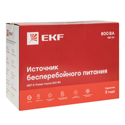 Источник Бесперебойного Питания Линейно-интерактивный E-Power Home 800 ВА PROxima 