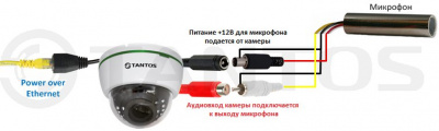 IP камера купольная  Tantos TSi-De25VPA