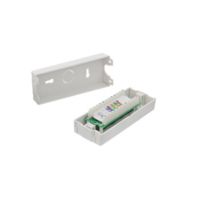 Коммутационная панель настенная, 6 портов, Кат.6, RJ45/8P8C, 110, T568A/B NIKOMAX NMC-WP06UE2-GY