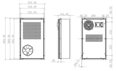 Кондиционер настенный (навесной) 500 Вт, 220В/50Гц, SAC01-05