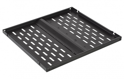 Полка стационарная перфорированная усиленная ПС-75У (750мм*490мм) черная ССД