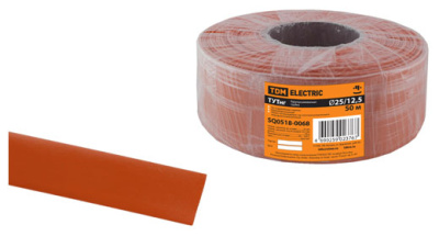 Термоусаживаемая трубка ТУТнг 25/12,5 красная (50 м/ролл) TDM