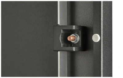 Шкаф телекоммуникационный напольный 19",18U(600x800), ШТ-НП-М-18U-600-800-М-Ч, передняя дверь металл, черный ССД