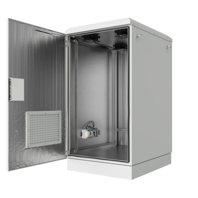 Шкаф климатический напольный ip54 19" 22U 600x830x1205 (ШxГxВ) серый (RAL 7035), SRT03-6080.22-GY