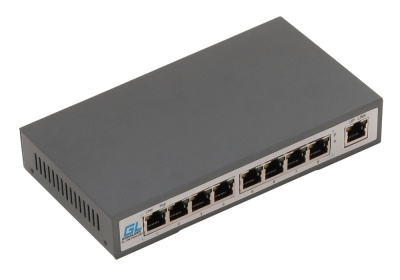 Коммутатор PoE GIGALINK GL-SW-F001-08PS, 8 портов, 120Вт,