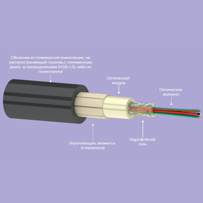 ОКЦ-нг(А)-LS-24 G.657A1 2,5 кН, 24 волокна