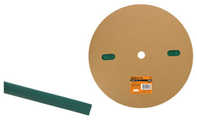 Термоусаживаемая трубка ТУТнг 6/3 зеленая (100 м/ролл) TDM