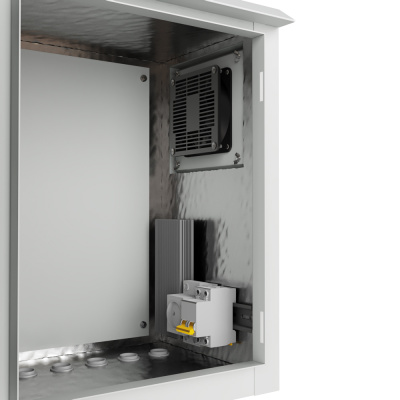 Термошкаф настенный ip55 600x250x600 (ШxГxВ) серый (RAL 7035), SRT05-6025.60-GY