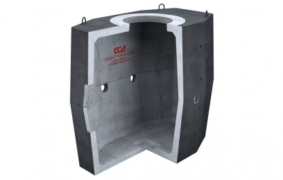 Колодец ККСр-3-10 ГЕК-ССД (В20) в битумно-латексной гидроизоляции