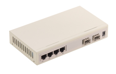 Коммутатор GIGALINK GL-SW-G012-04S, 4 порта 1Гбит/с, 2xSFP 1 Гбит/с, неуправляемый