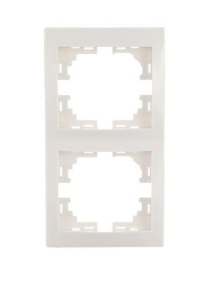 Рамка 2-м Mira вертикал. бел. LEZARD 701-0200-152