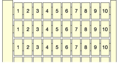 Маркировка горизонт. RC510 10х(1 A 10) (уп.100шт) ABB 1SNA231002R2500