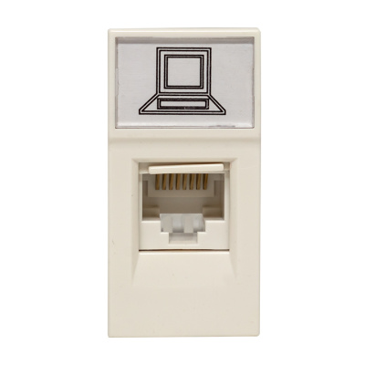 Розетка RJ45 кат, 5e, 1 модуль EKF