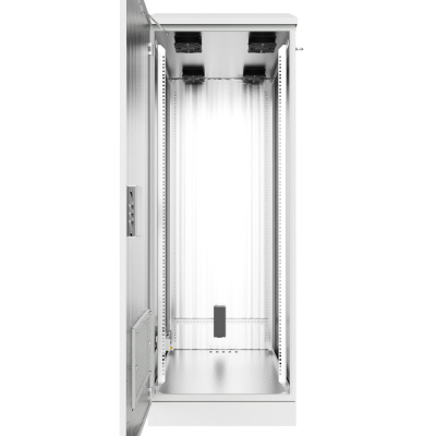 Шкаф климатический напольный ip54 19" 33U 750x1000x1697 (ШxГxВ) серый (RAL 7035), SRT03-75100.33-GY