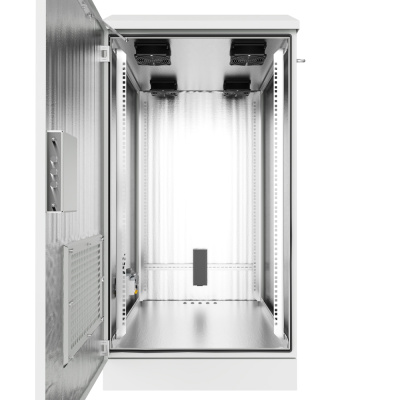 Шкаф климатический напольный ip54 19" 22U 600x830x1205 (ШxГxВ) серый (RAL 7035), SRT03-6080.22-GY